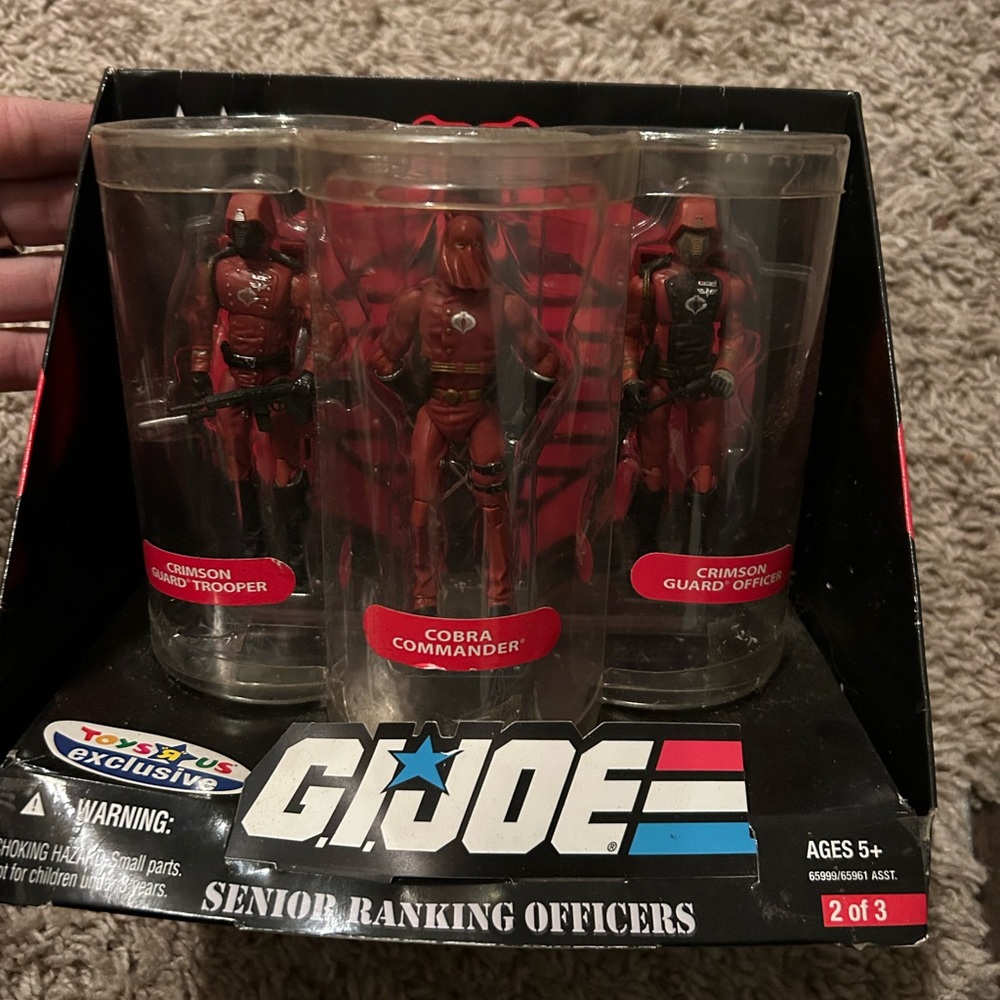 GI JOE 3 3/4" TOYS R US EXCLUSIVE 3-PACKS COBRA+ G.I. JOE RANKING OFFICERS SETS